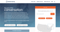 Desktop Screenshot of healthyhearing.com